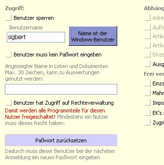 Benutzer-Verwaltung