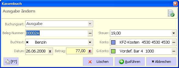 Kassenbuch