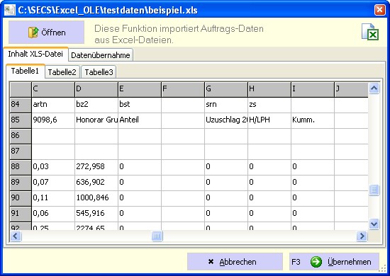 Excel Import