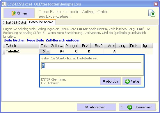 Excel Import