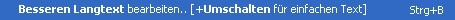 Supportanfrage Langtexte